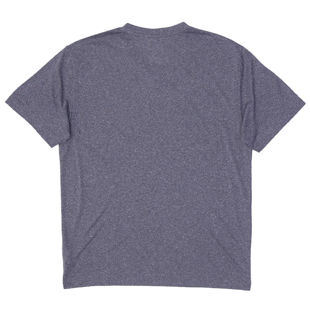 Mens Reebok Logo Gray V- Neck Sports T-Shirt