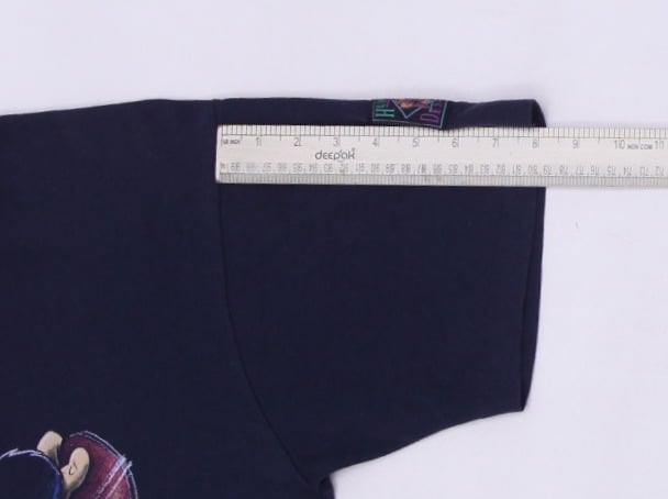 Vintage Humeur Design Stef Mosino T-Shirt Navy Blue Graphic Cartoon Print | Migration_T-Shirts - View 7 | Fashion Rerun