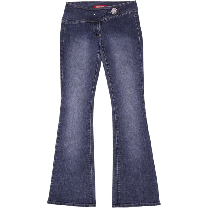 Y2K Ladies Yes Miss Denim Flare Jeans Size 27