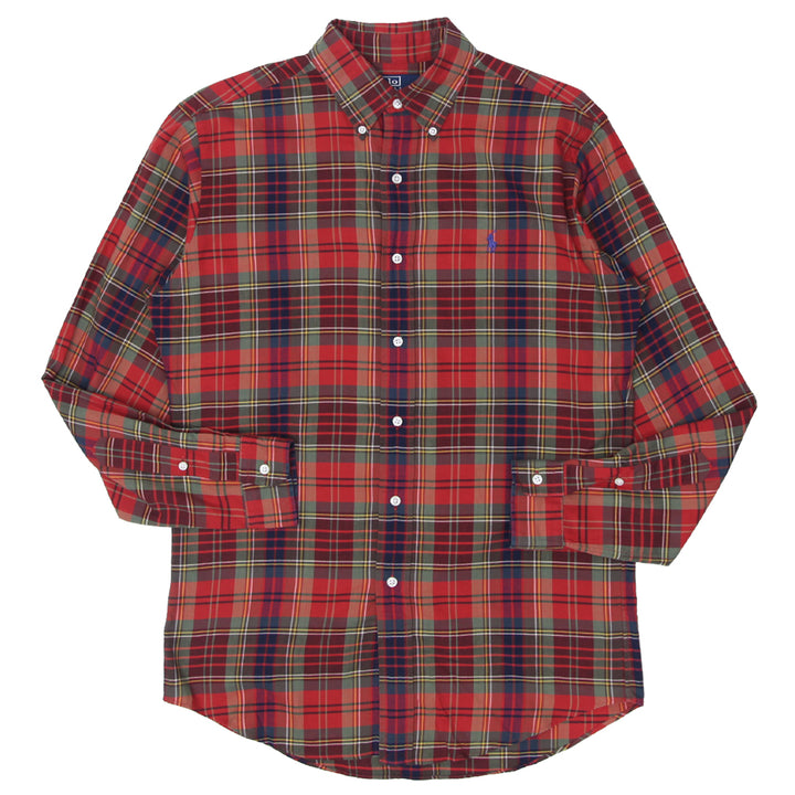 Mens Polo Ralph Custom Fit Plaid Long Sleeve Shirt - Fashion Rerun Vintage Migration_Shirt