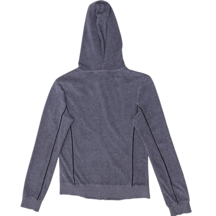 Y2K Ladies Fila Gray Full Zip Hoodie Casual Style Size XS | Migration_Hoodies & Sweatshirts - Side View | Fashion Rerun