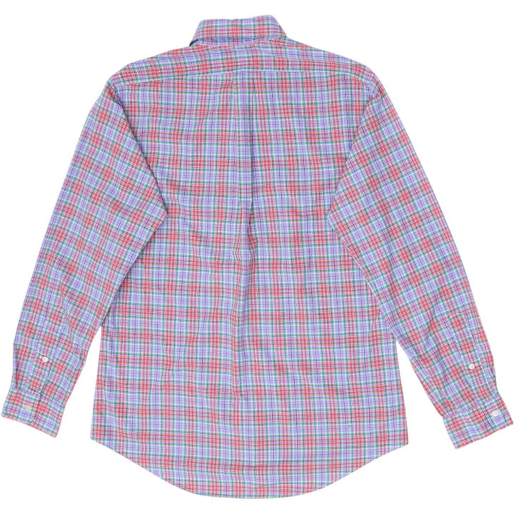 Mens Ralph Lauren Custom Fit Plaid Long Sleeve Shirt Size M