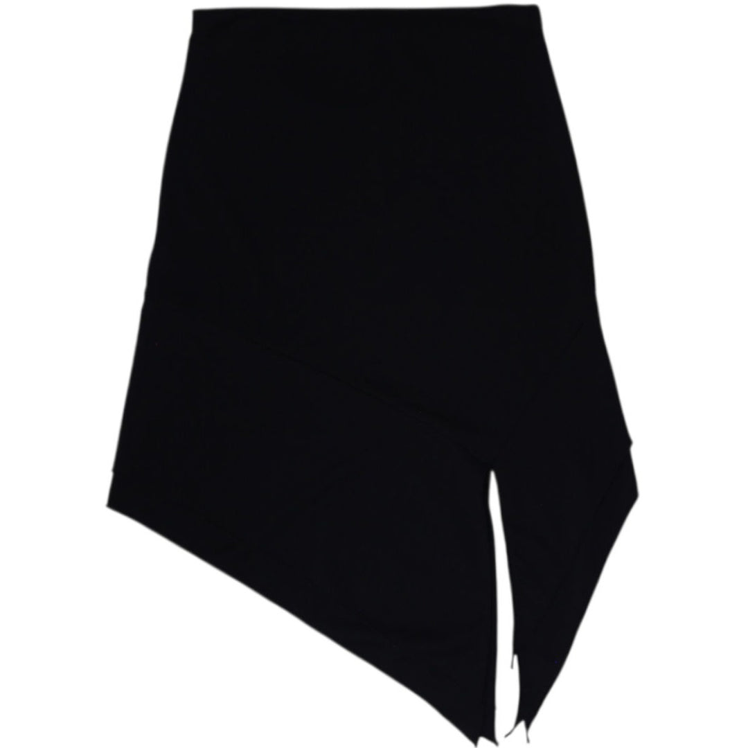 Y2K Ladies Le Chateau Skirt Black Asymmetrical Design Size S