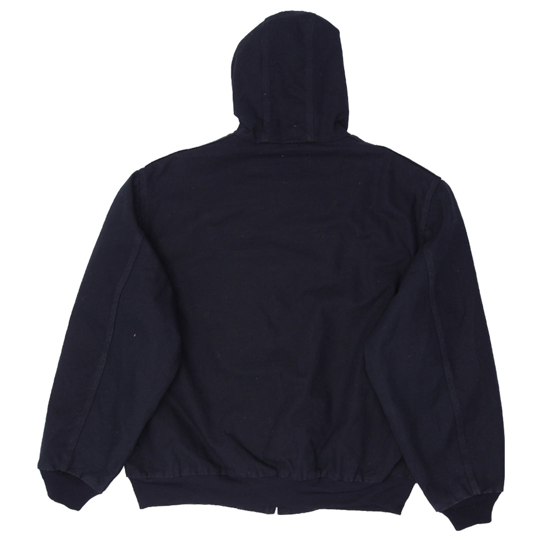 Mens Carhartt J318 BLK Quilted Lined Hooded Workwear Jacket - Fashion Rerun Vintage Migration_Jacket