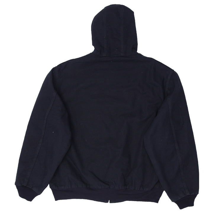 Mens Carhartt J318 BLK Quilted Lined Hooded Workwear Jacket - Fashion Rerun Vintage Migration_Jacket