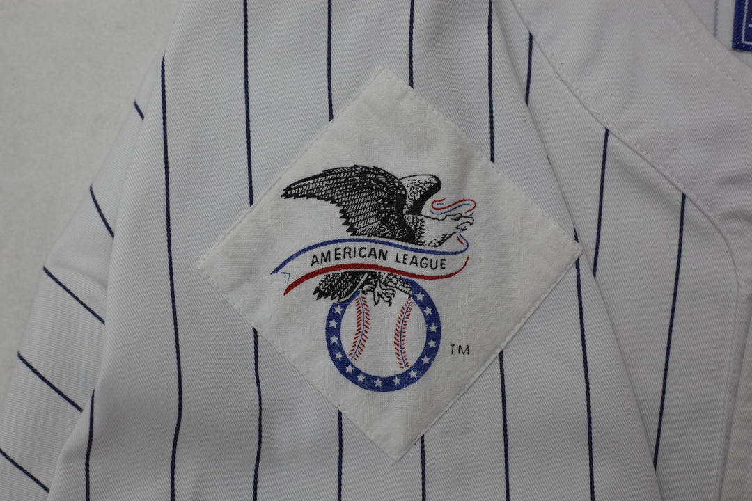 Vintage Mens Starter Red Sox Jersey White Pinstripe MLB | Migration_Jerseys - Alternate View | Fashion Rerun