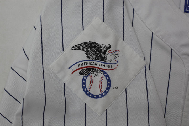 Vintage Mens Starter Red Sox Jersey White Pinstripe MLB | Migration_Jerseys - Alternate View | Fashion Rerun