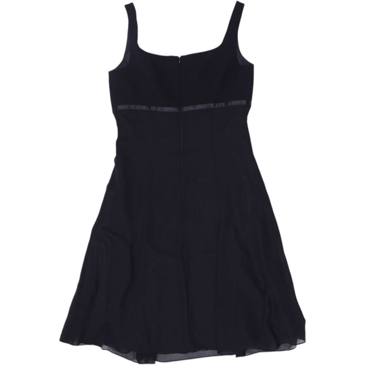 Y2K Womens London Times Dress Black Sleeveless Midi Flared
