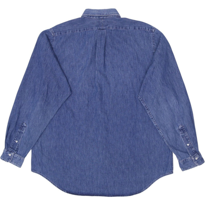 Vintage Mens Polo By Ralph Lauren Long Sleeve Denim Shirt