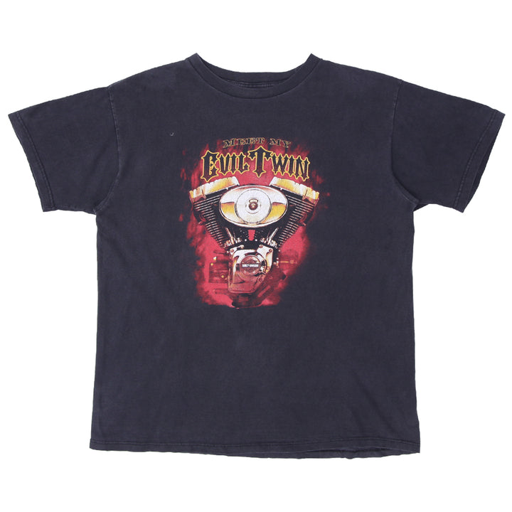 Vintage Harley Davidson Illinois Berwyn IL T-Shirt Made In USA Black XL - Fashion Rerun Vintage Migration_T-Shirt