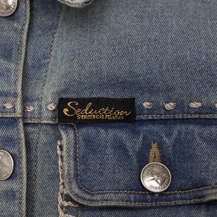 Crochet Detail Denim Jacket Size S | Migration_Jackets - Detail View | Fashion Rerun