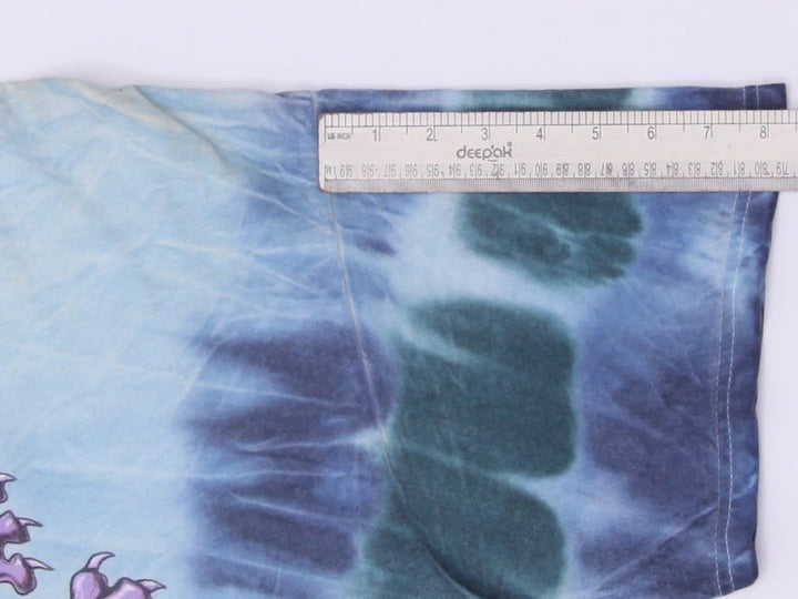 Vintage 90s South Bay Surf SBS Dragon & Surfboard Tie Dye Graphic T-Shirt Sz XL