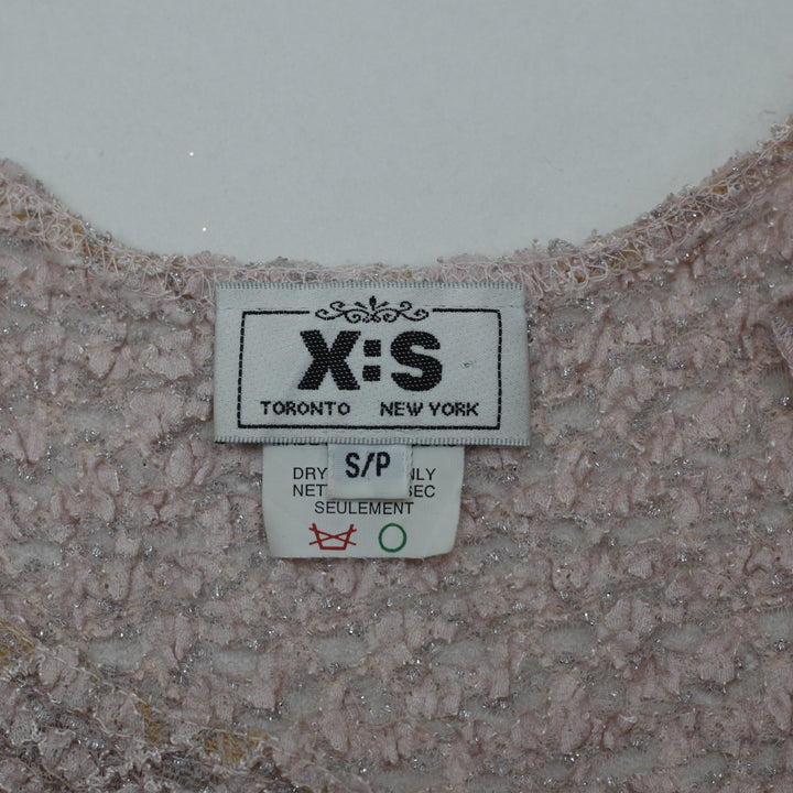 Y2K Ladies X:S Lurex Lace Ruffled Strap Cami Top Size S