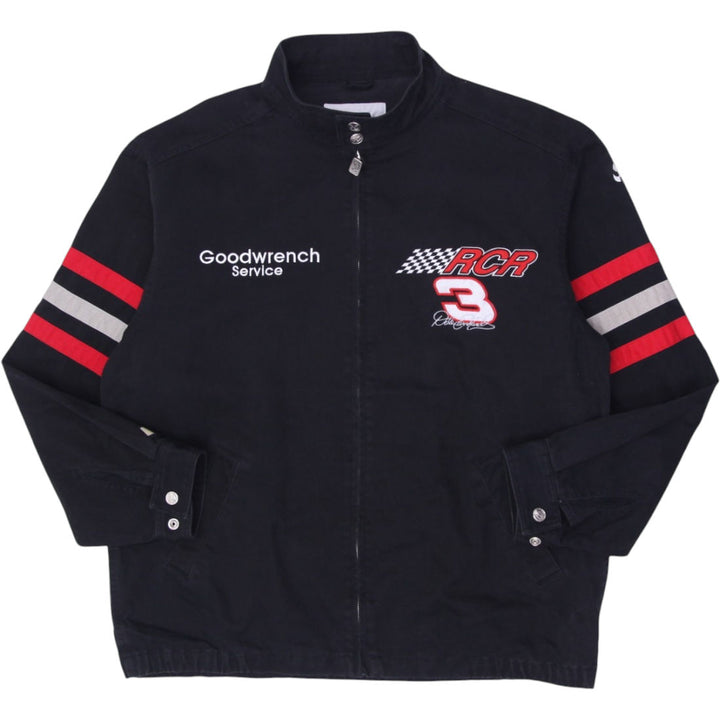 Vintage Chase Authentics Dale Earnhardt NASCAR Goodwrench Service Black Jacket