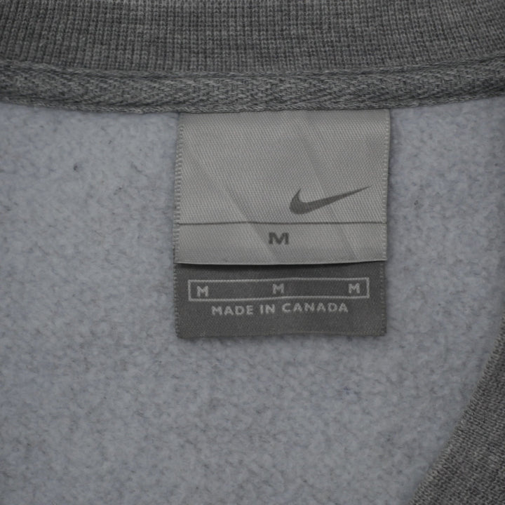 Vintage Embroidered Nike Swoosh Logo Gray Sweatshirt M | Migration_Sweatshirt - Back View | Fashion Rerun