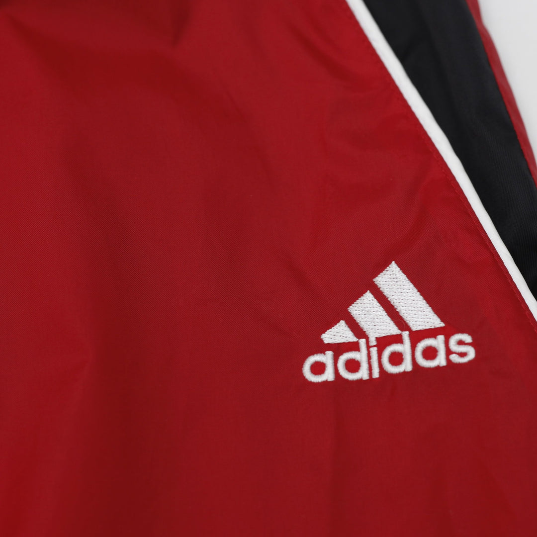 Vintage Adidas Team Lined Nylon Windbreaker Track Pants Red Size XL