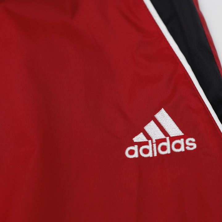 Vintage Adidas Team Lined Nylon Windbreaker Track Pants Red Size XL