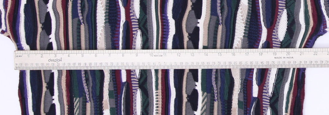 Vintage Mens Cotton Traders Striped Knitwear Sweater Size L
