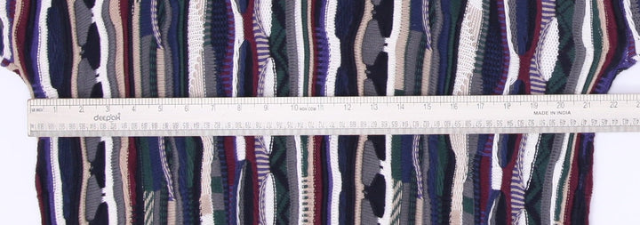 Vintage Mens Cotton Traders Striped Knitwear Sweater Size L
