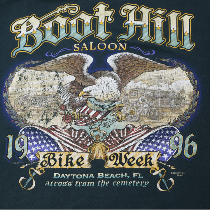 Vintage 1996 Mens Boot Hill Saloon Biker Graphic T-Shirt Size XL | Migration_T-Shirts - View 6 | Fashion Rerun