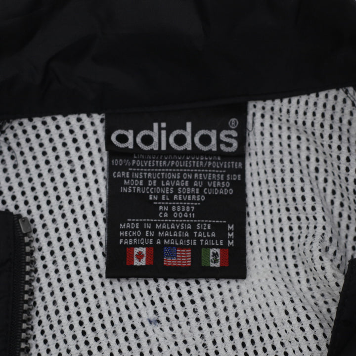 Vintage Adidas Embroidered Nylon Windbreaker Hooded Jacket M - Fashion Rerun Vintage Migration_Jacket