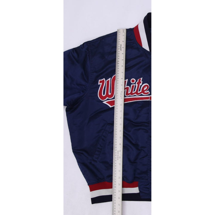 Vintage 90s Starter Chicago White Sox Quilted Satin Jacket Made in USA Size XL | Migration_Jackets - View 10 | Fashion Rerun