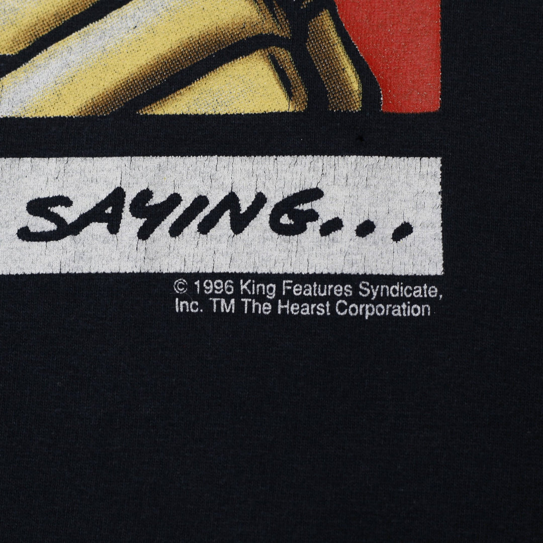 Vintage The Phantom Comic T-Shirt Black Graphic Tee 1996 Single Stitch Size XL | Migration_T-Shirts - Detail | Fashion Rerun