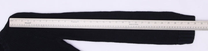 Vintage Black Polo Ralph Lauren American Flag Cotton Crewneck Sweater M