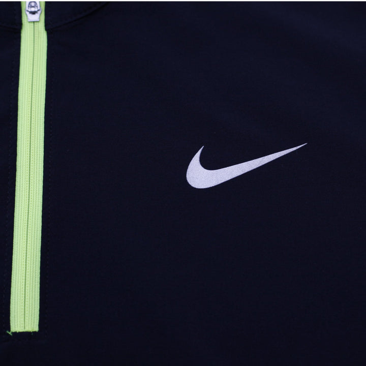 Ladies Nike Golf Polo Black Dri-Fit Performance Short Sleeve Size L