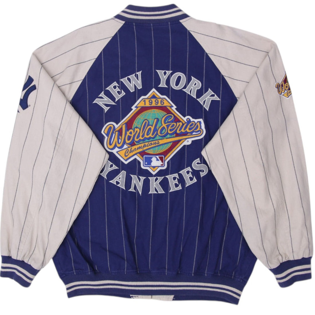Vintage Mirage New York Yankees 1996 World Series Champions Reversible Jacket | Migration_Jackets - Side View | Fashion Rerun