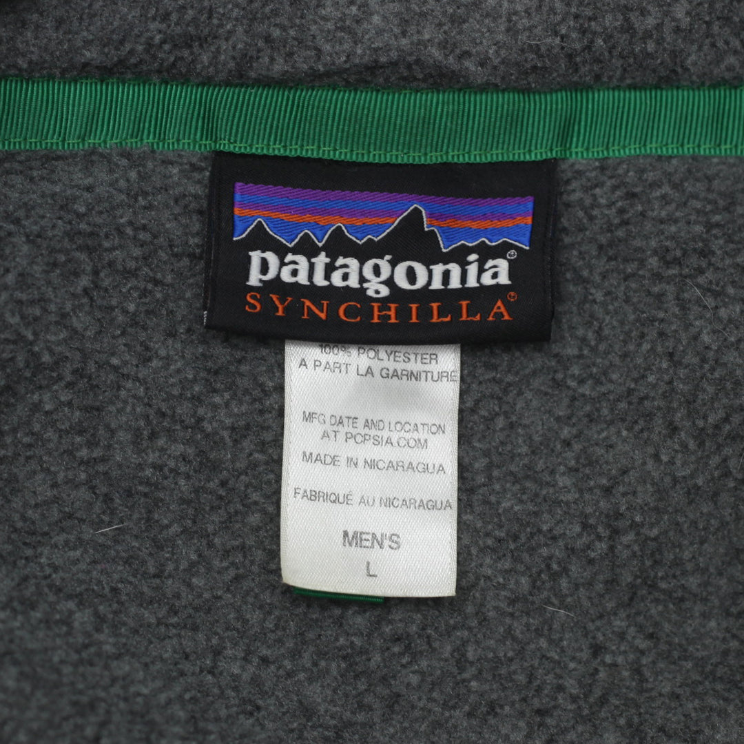 Mens Patagonia Synchilla Snap T Fleece Pullover Gray - Fashion Rerun Vintage Migration_Sweaters