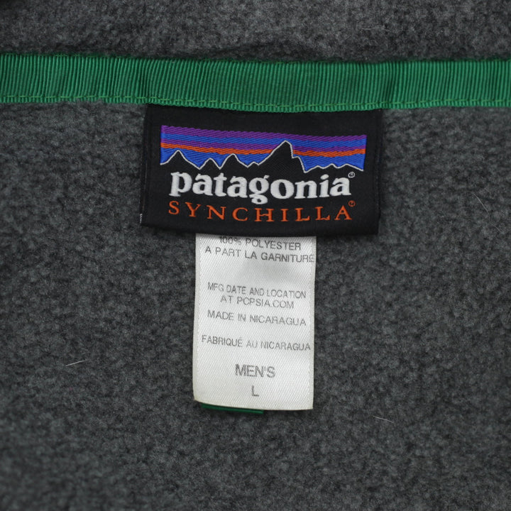 Mens Patagonia Synchilla Snap T Fleece Pullover Gray - Fashion Rerun Vintage Migration_Sweaters