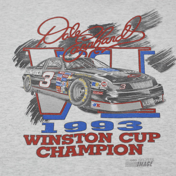 Vintage 1993 Dale Earnhardt Winston Cup Champion Sports Image USA Ringer