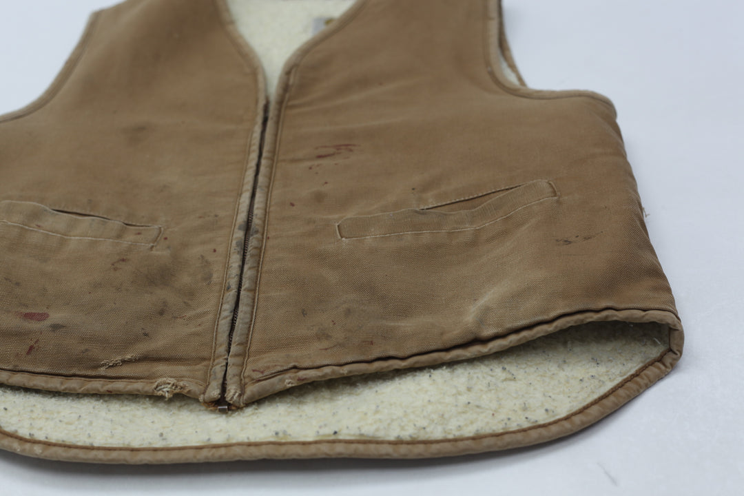 Vintage Carhartt Sherpa Fleece Lined Full Zip Work Vest | Migration_Vests - View 8 | Fashion Rerun