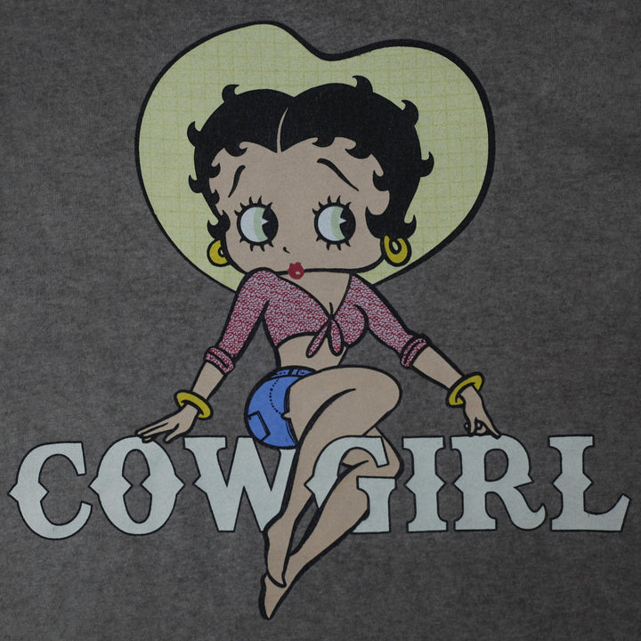 Mens Betty Boop Western Cowgirl T Shirt Size XL