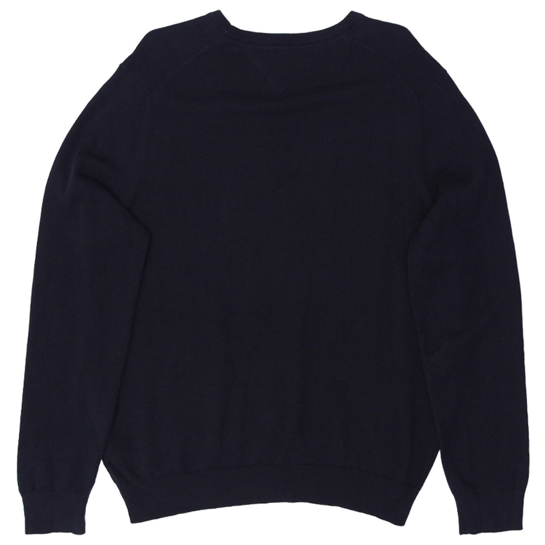 Mens Tommy Hilfiger Logo Black Knitted Sweater