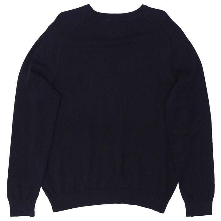 Mens Tommy Hilfiger Logo Black Knitted Sweater