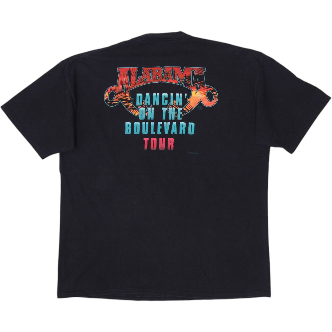 Vintage 90s Alabama Dancing On The Boulevard Tour T-Shirt Made in USA Size XL