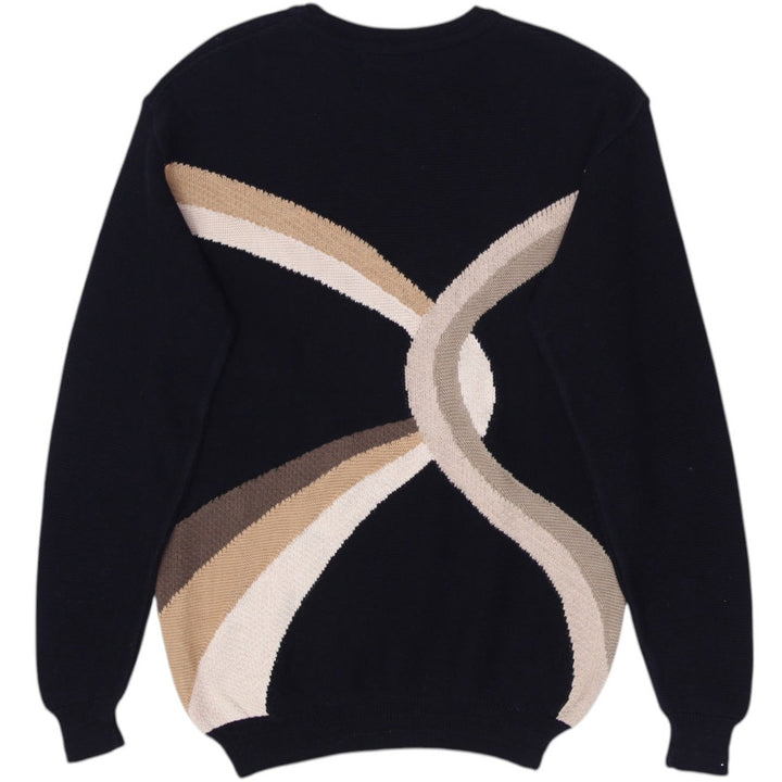 Vintage Tundra Knit Geometric Design Sweater Size L | Migration_Knitwear & Sweaters - Side View | Fashion Rerun