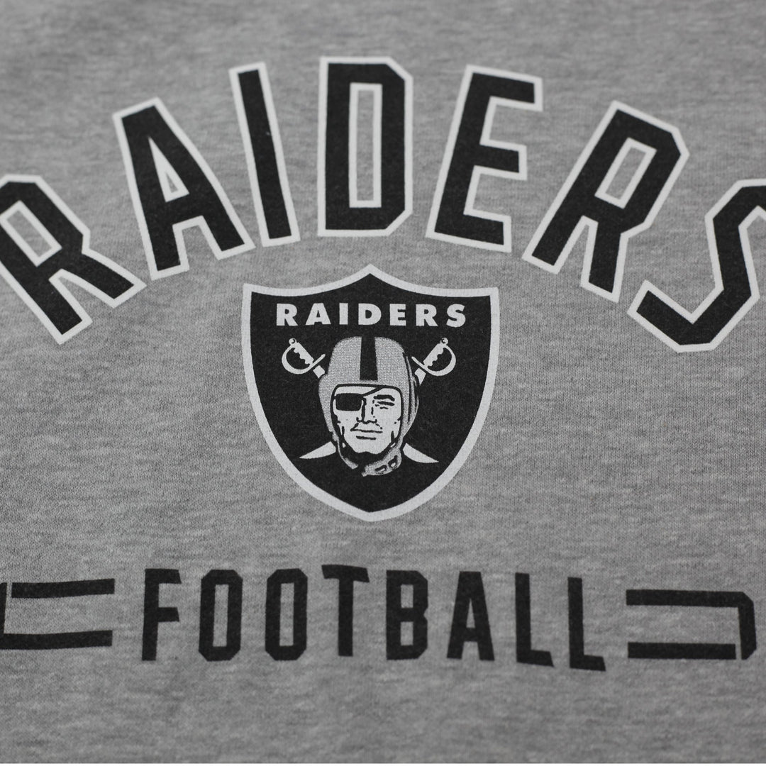 Mens Majestic Las Vegas Raiders Football Gray Crewneck Sweatshirt Size XL