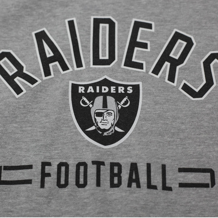 Mens Majestic Las Vegas Raiders Football Gray Crewneck Sweatshirt Size XL