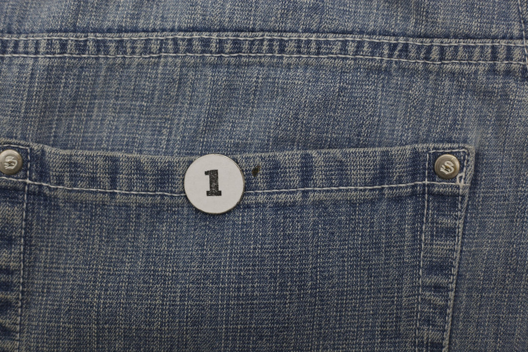 Southpole Washed Blue Casual Urban Style Denim Shorts Size 36 | Migration_Shorts - Alternate View | Fashion Rerun