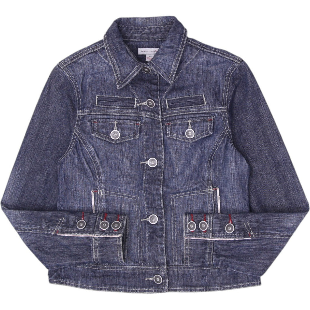 Y2K Ladies Tommy Hilfiger Denim Trucker Jacket Size S