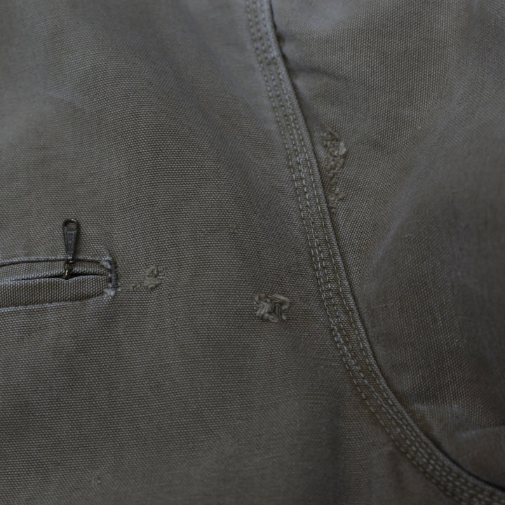 Vintage 1970’s Mens Tan Carhartt Detroit Jacket Size XL | Migration_Jackets WW Collection - Detail View | Fashion Rerun