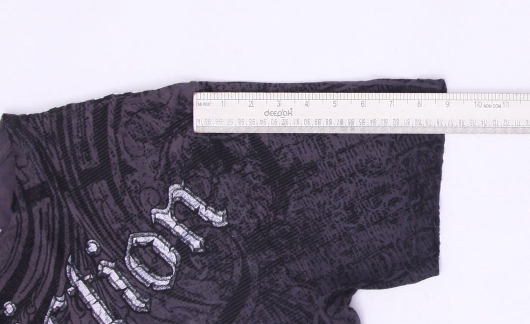 Y2K Men’s Affliction Skull Graphic Embroidered T-Shirt Size XL | Migration_T-Shirts SW COLLECTION - View 13 | Fashion Rerun
