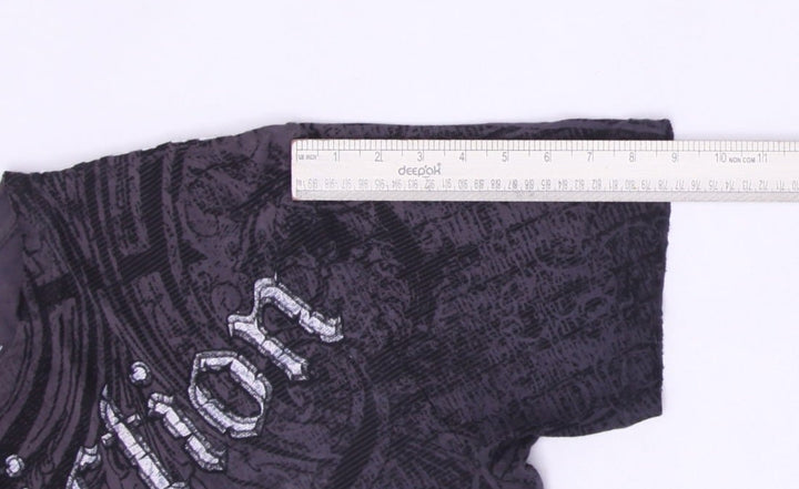 Y2K Men’s Affliction Skull Graphic Embroidered T-Shirt Size XL | Migration_T-Shirts SW COLLECTION - View 13 | Fashion Rerun