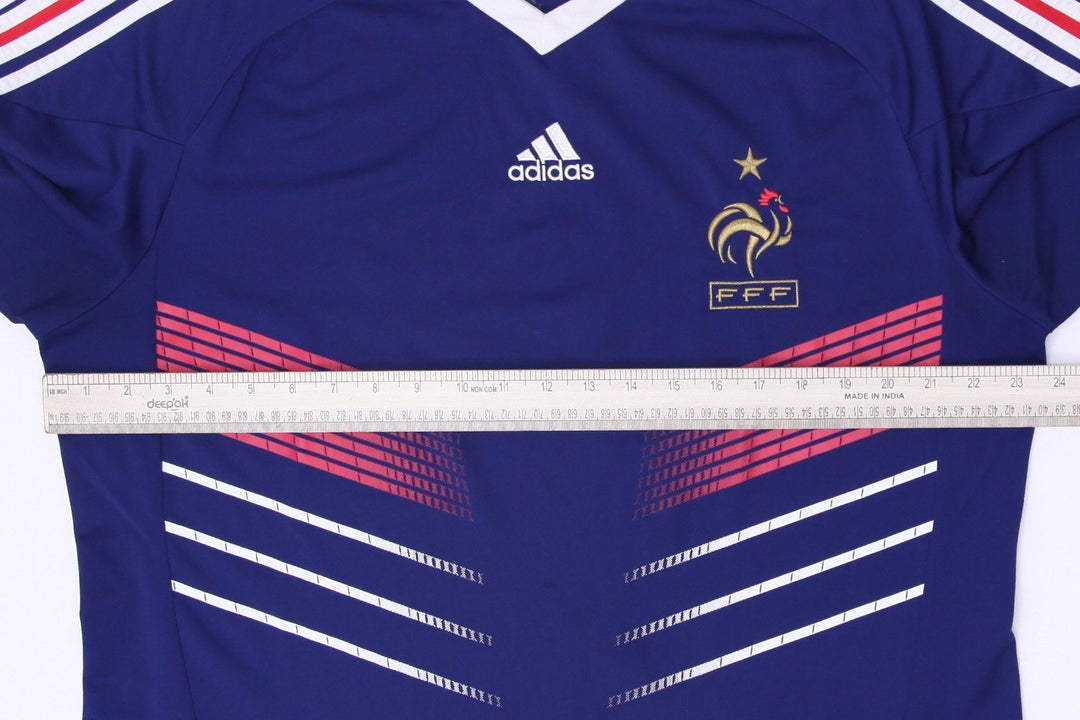 Mens Adidas France 2010-11 Home Football Jersey Adidas Blue World Cup Size XL