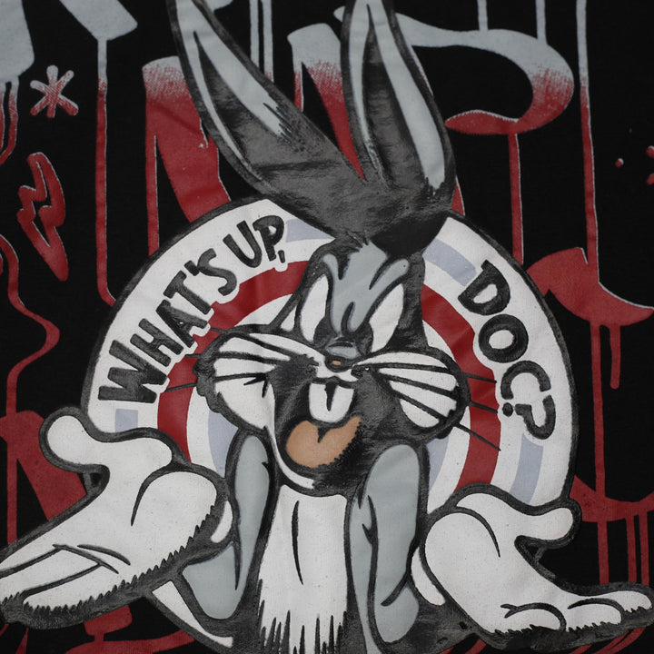 Y2K Mens Southpole x Looney Tunes Bugs Bunny All-Over Print T-Shirt Large