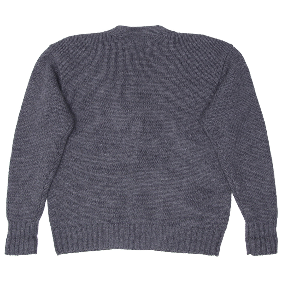 Vintage Polo by Ralph Lauren 100% Wool Sweater Cardigan L - Fashion Rerun Vintage Migration_Sweaters