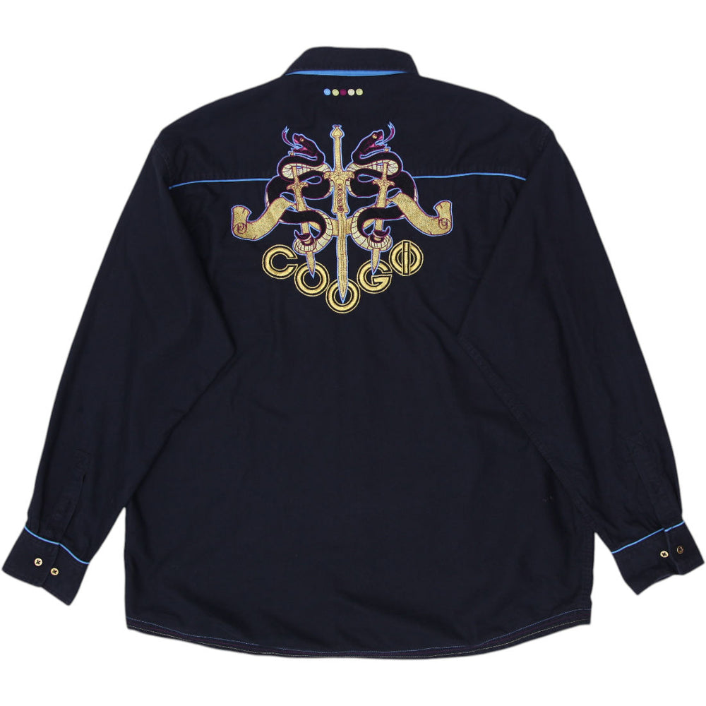 COOGI Pattern Graphic Shirt Size XXXL | Migration_Shirts - Side View | Fashion Rerun